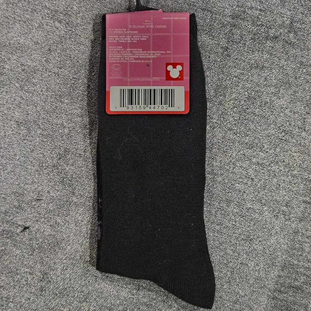 Disney The Nightmare Before Christmas Jack Skellington Sally Heart Socks‎